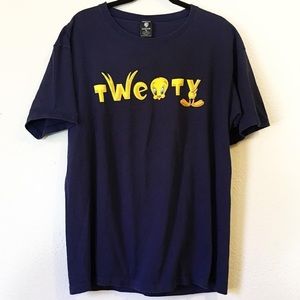 Vintage tweety bird double side graphic tee